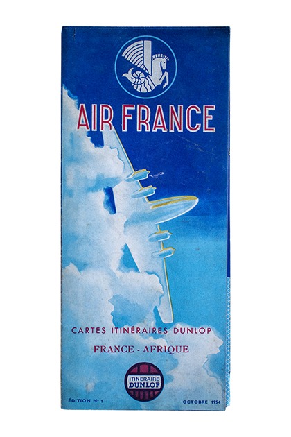 Air France発行のアフリカ地図（1954年）