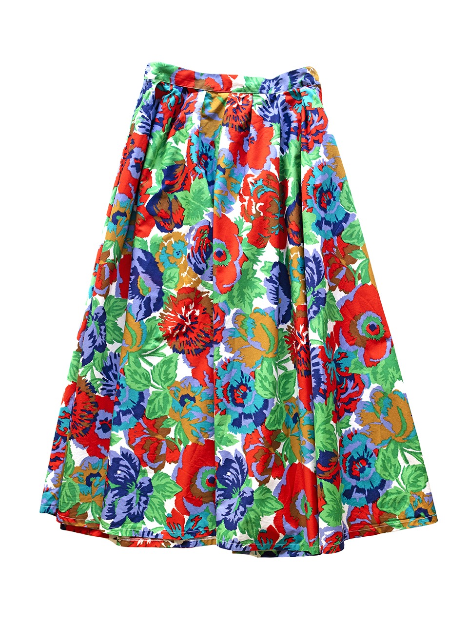 1980年代Gaston Jaunet花柄スカート