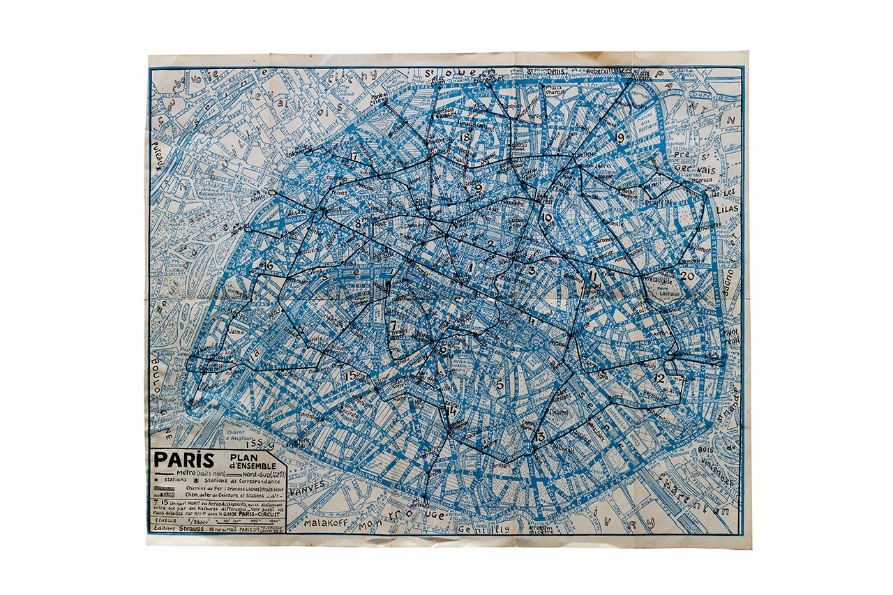 1920年代のパリ地図